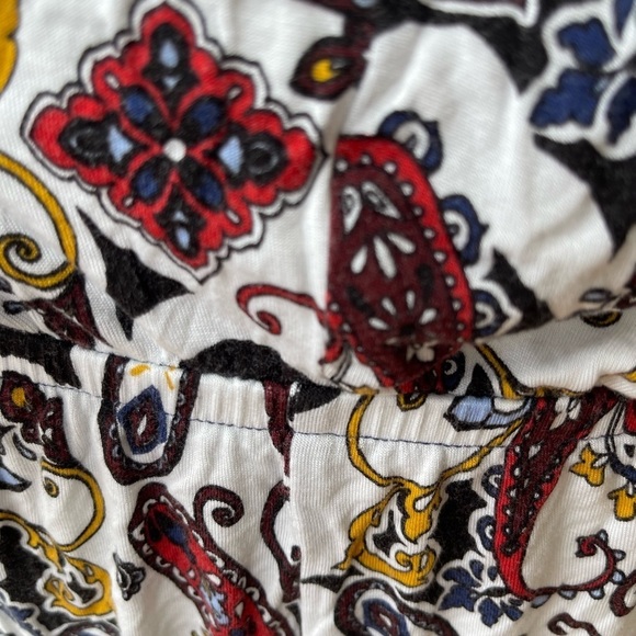 Lane Bryant 22/24 paisley print plus size attached tie top office work wear date - Picture 14 of 16